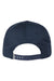 Imperial Hats 5056 Mens The Barnes Snapback Hat Navy Blue Flat Back