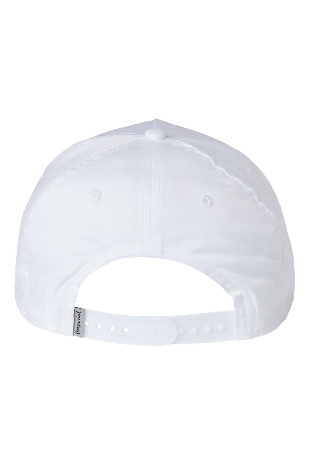Imperial Hats 5056 Mens The Barnes Snapback Hat White/Black Flat Back