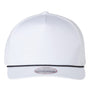Imperial Hats Mens The Barnes Snapback Hat - White/Black