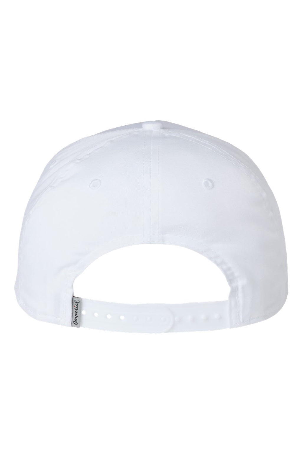 Imperial Hats 5056 Mens The Barnes Snapback Hat White/Navy Blue Flat Back