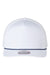 Imperial Hats 5056 Mens The Barnes Snapback Hat White/Navy Blue Flat Front