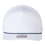 Imperial Mens The Barnes Snapback Hat - White/Navy Blue - NEW