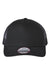 Imperial Hats 1287 Mens North Country Snapback Trucker Hat Black Flat Front