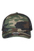 Imperial Hats 1287 Mens North Country Snapback Trucker Hat Camo/Black Flat Front