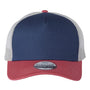 Imperial Hats Mens North Country Snapback Trucker Hat - Royal Blue/Nantucket Red/Grey
