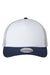 Imperial Hats 1287 Mens North Country Snapback Trucker Hat White/Navy Blue/Grey Flat Front