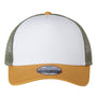 Imperial Mens North Country Snapback Trucker Hat - White/Wheat/Elmwood - NEW