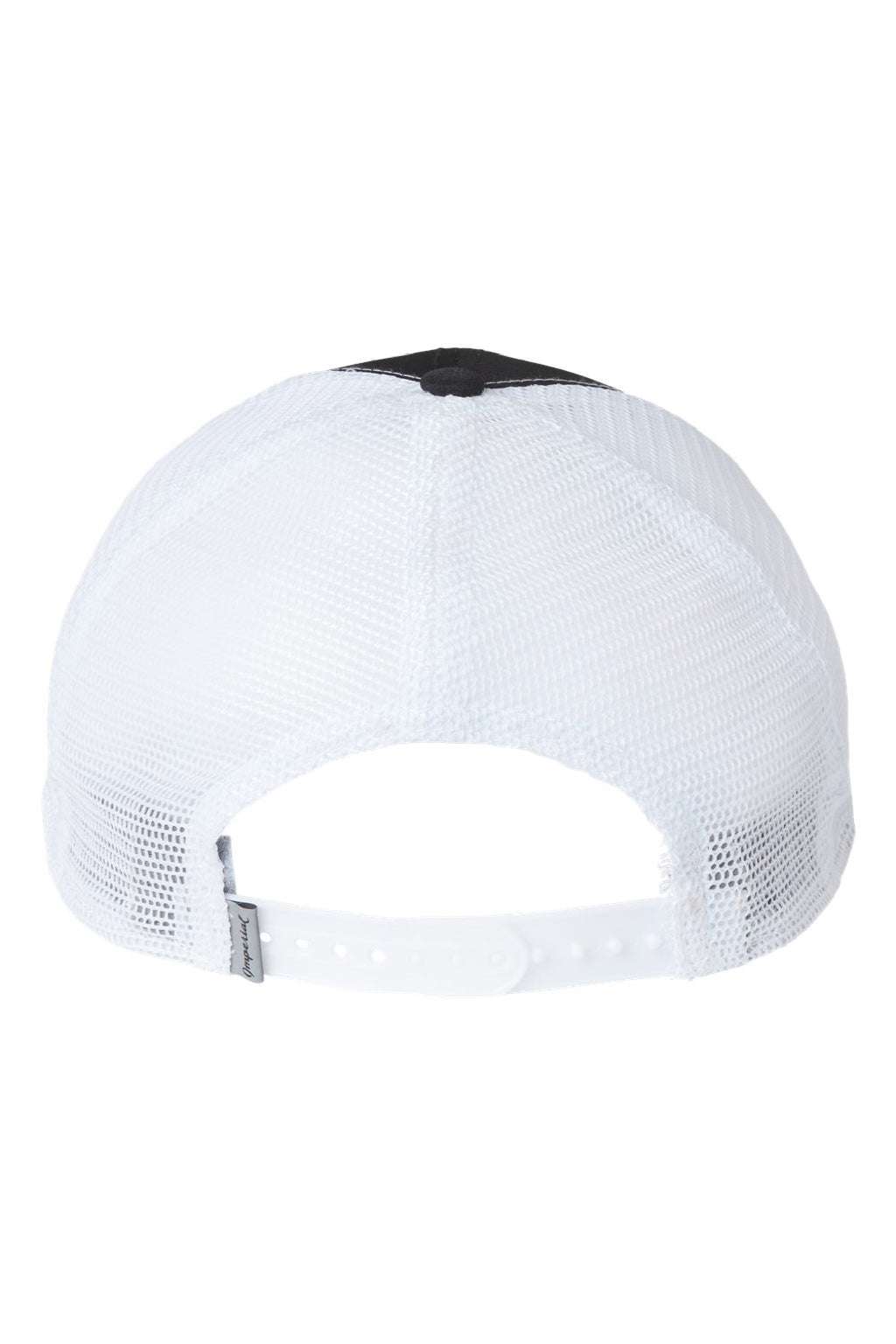 Imperial Hats X210SM Mens The Original Sport Mesh Moisture Wicking Snapback Hat Black/White Flat Back