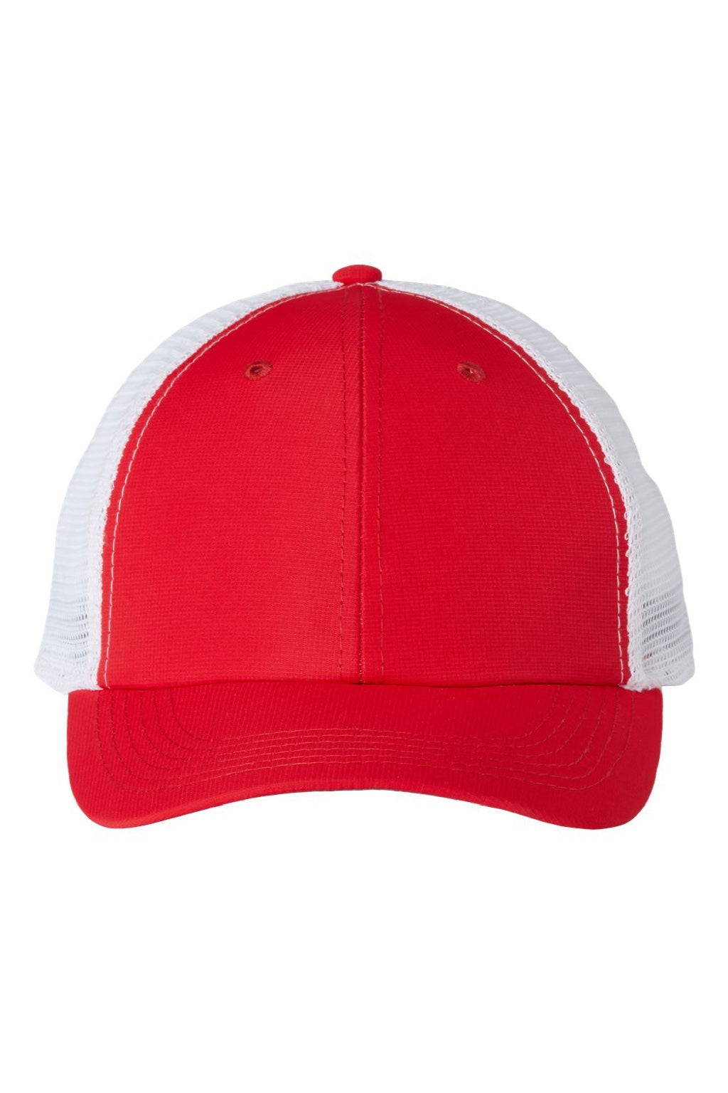 Imperial Hats X210SM Mens The Original Sport Mesh Moisture Wicking Snapback Hat Red/White Flat Front