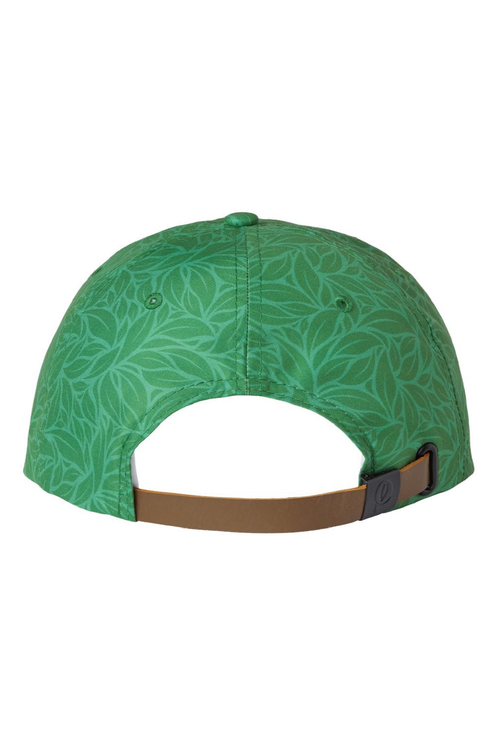 Imperial Hats DNA010 Mens The Aloha Rope Moisture Wicking Adjustable Hat Green Floral Flat Back