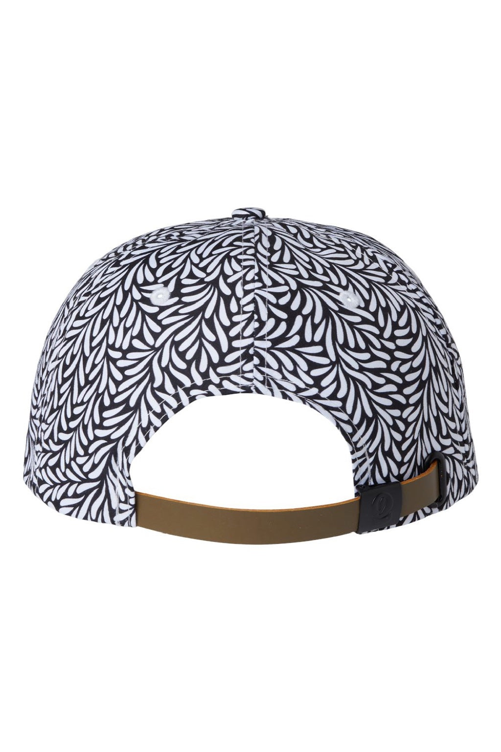 Imperial Hats DNA010 Mens The Aloha Rope Moisture Wicking Adjustable Hat Throwback Black Flat Back