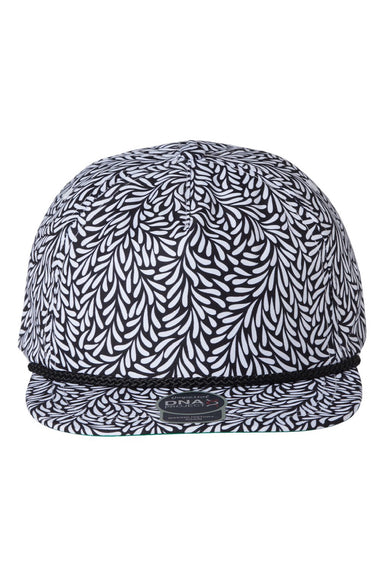 Imperial Hats DNA010 Mens The Aloha Rope Moisture Wicking Adjustable Hat Throwback Black Flat Front