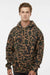 Independent Trading Company IND4000 Mens Hooded Sweatshirt Hoodie w/ Pouch Pocket Duck Camo Model Front