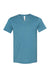 Bella + Canvas BC3005CVC Mens CVC Short Sleeve V-Neck T-Shirt Heather Deep Teal Flat Front
