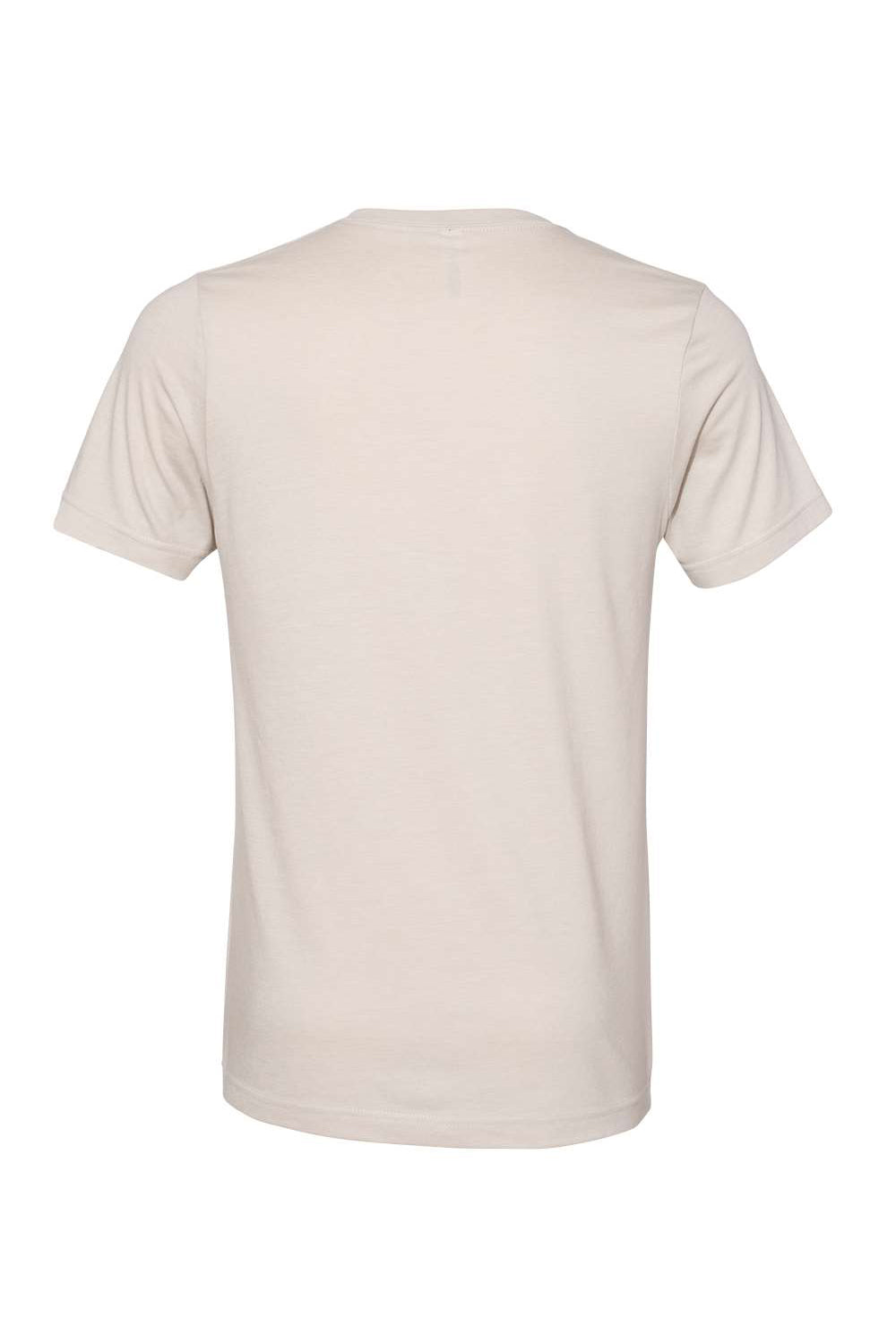 Bella + Canvas BC3005CVC Mens CVC Short Sleeve V-Neck T-Shirt Heather Dust Flat Back