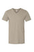 Bella + Canvas BC3005CVC Mens Jersey Short Sleeve V-Neck T-Shirt Heather Stone Flat Front