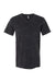 Bella + Canvas BC3005/3005/3655C Mens Jersey Short Sleeve V-Neck T-Shirt Black Mineral Wash Flat Front