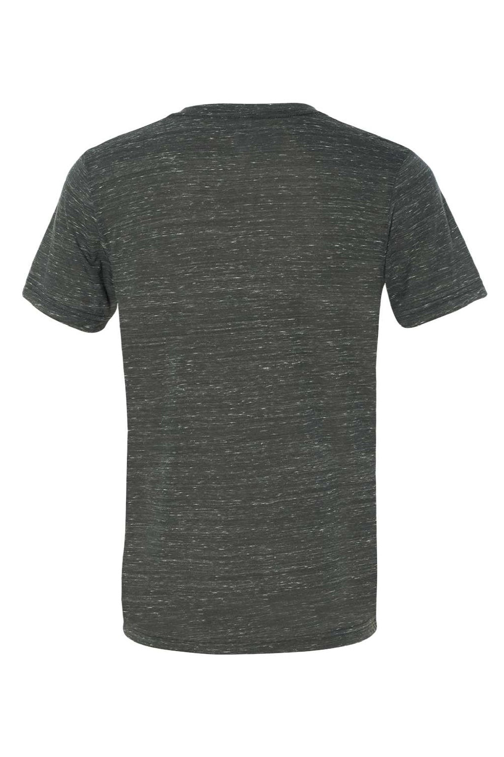 Bella + Canvas BC3655/3655C Mens Textured Jersey Short Sleeve V-Neck T-Shirt Charcoal Grey Marble Flat Back