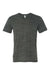Bella + Canvas BC3655/3655C Mens Textured Jersey Short Sleeve V-Neck T-Shirt Charcoal Grey Marble Flat Front