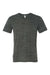 Bella + Canvas BC3005/3005/3655C Mens Jersey Short Sleeve V-Neck T-Shirt Charcoal Grey Marble Flat Front