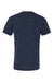 Bella + Canvas BC3655/3655C Mens Textured Jersey Short Sleeve V-Neck T-Shirt Navy Blue Marble Flat Back