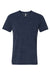 Bella + Canvas BC3005/3005/3655C Mens Jersey Short Sleeve V-Neck T-Shirt Navy Blue Marble Flat Front