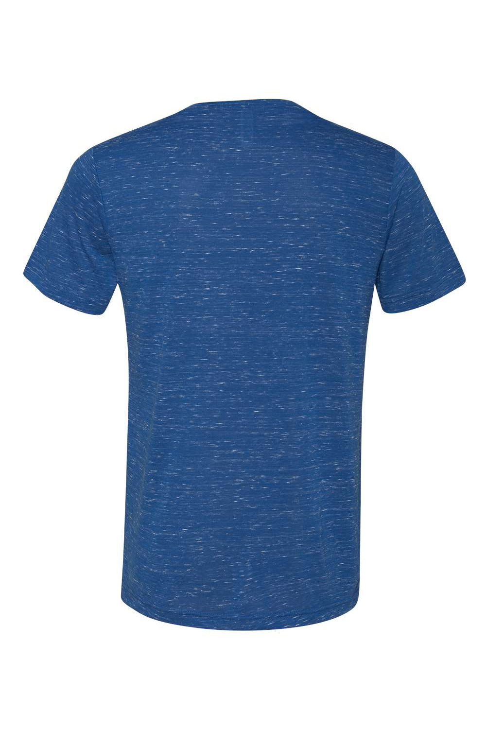 Bella + Canvas BC3005/3005/3655C Mens Jersey Short Sleeve V-Neck T-Shirt True Royal Blue Marble Flat Back