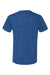 Bella + Canvas BC3655/3655C Mens Textured Jersey Short Sleeve V-Neck T-Shirt True Royal Blue Marble Flat Back