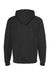 Tultex 331 Mens Full Zip Hooded Sweatshirt Hoodie w/ Pockets Black Flat Back