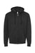 Tultex 331 Mens Full Zip Hooded Sweatshirt Hoodie w/ Pockets Black Flat Front
