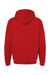 Tultex 331 Mens Full Zip Hooded Sweatshirt Hoodie w/ Pockets Red Flat Back