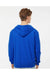 Tultex 331 Mens Full Zip Hooded Sweatshirt Hoodie Royal Blue Model Back