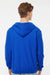 Tultex 331 Mens Full Zip Hooded Sweatshirt Hoodie w/ Pockets Royal Blue Model Back