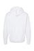 Tultex 331 Mens Full Zip Hooded Sweatshirt Hoodie w/ Pockets White Flat Back