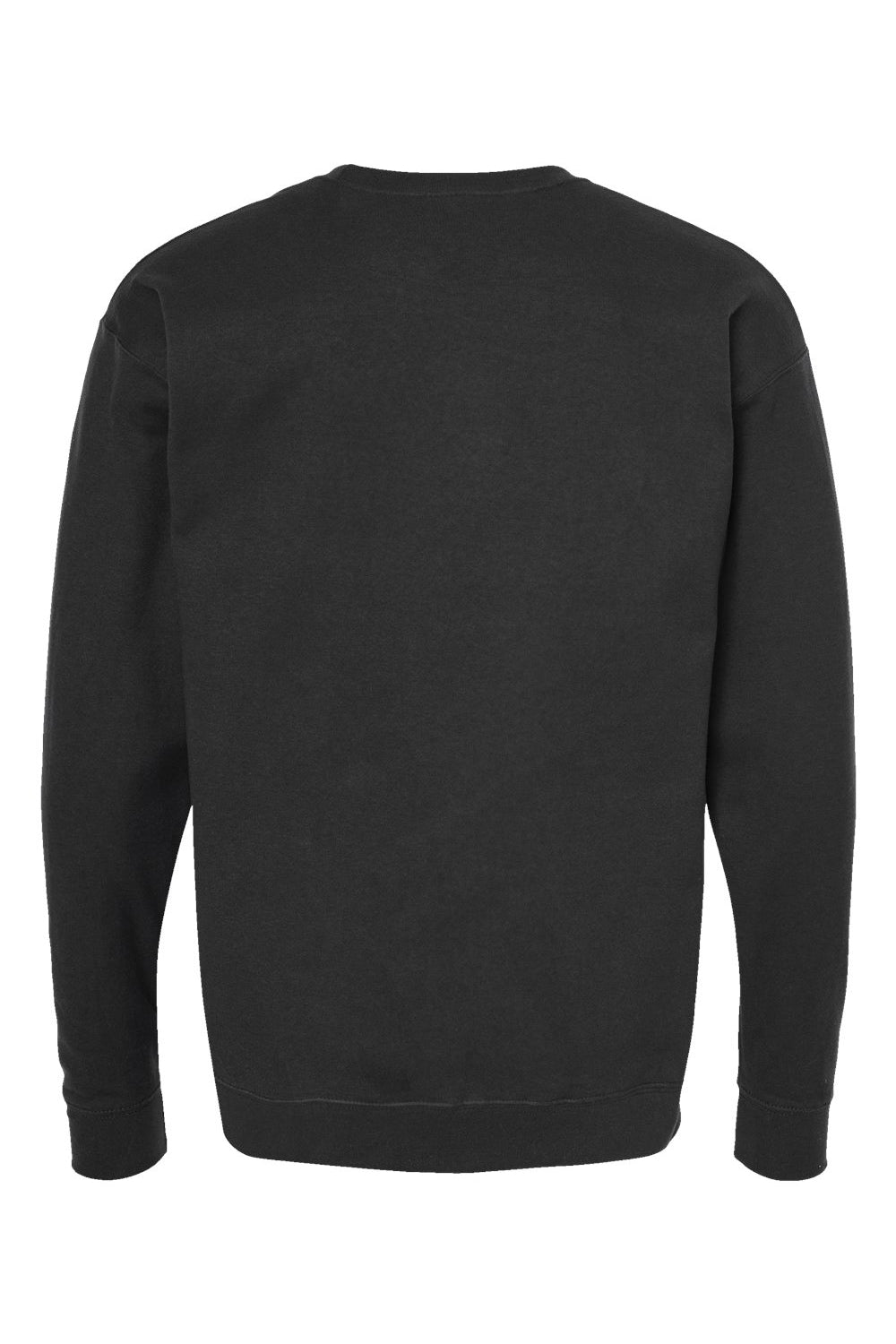 Tultex 340 Mens Fleece Crewneck Sweatshirt Black Flat Back