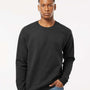Tultex Mens Fleece Crewneck Sweatshirt - Black - NEW