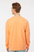 Tultex 340 Mens Fleece Crewneck Sweatshirt Cantaloupe Orange Model Back