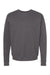 Tultex 340 Mens Fleece Crewneck Sweatshirt Heather Charcoal Grey Flat Front