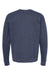 Tultex 340 Mens Fleece Crewneck Sweatshirt Heather Denim Blue Flat Back