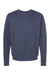 Tultex 340 Mens Fleece Crewneck Sweatshirt Heather Denim Blue Flat Front