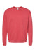 Tultex 340 Mens Fleece Crewneck Sweatshirt Heather Red Flat Front