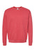 Tultex 340 Mens Fleece Crewneck Sweatshirt Heather Red Flat Front