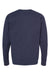 Tultex 340 Mens Fleece Crewneck Sweatshirt Navy Blue Flat Back