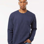 Tultex Mens Fleece Crewneck Sweatshirt - Navy Blue - NEW
