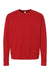 Tultex 340 Mens Fleece Crewneck Sweatshirt Red Flat Front