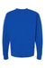 Tultex 340 Mens Fleece Crewneck Sweatshirt Royal Blue Flat Back