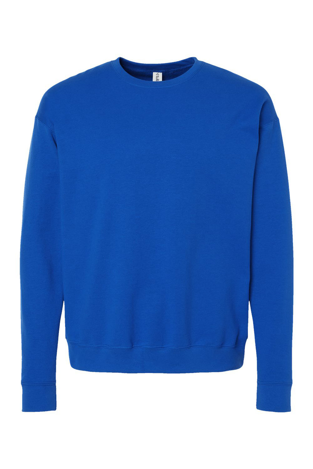 Tultex 340 Mens Fleece Crewneck Sweatshirt Royal Blue Flat Front