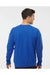 Tultex 340 Mens Fleece Crewneck Sweatshirt Royal Blue Model Back