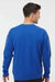 Tultex 340 Mens Fleece Crewneck Sweatshirt Royal Blue Model Back