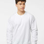 Tultex Mens Fleece Crewneck Sweatshirt - White - NEW